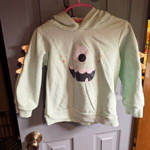 Kids Monster Hoodie - Mint Green